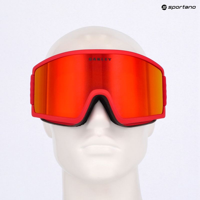 Occhiali da sci Oakley Target Line M redline/fire iridium 10