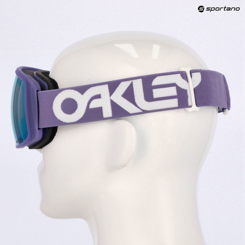 Oakley Flight Tracker M opaco b1b lilla/prizm zaffiro iridium occhiali da sci 6