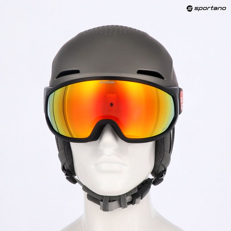 Casco da sci Alpina Oro QV Mips canna di fucile opaco 8