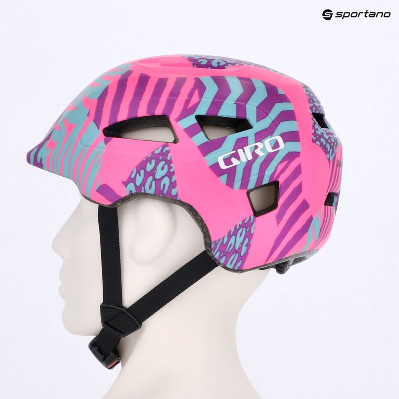 Casco da bici per bambini Giro Scamp II Jr rosa opaco animale 11