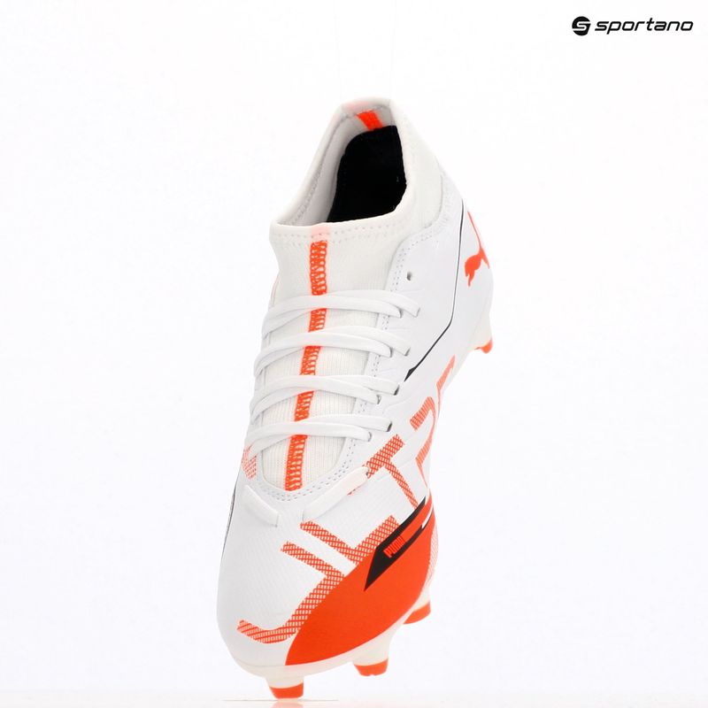 Scarpe da calcio da uomo PUMA Ultra 5 Play+ FG/AG puma bianco/puma nero/rosso brillante 9