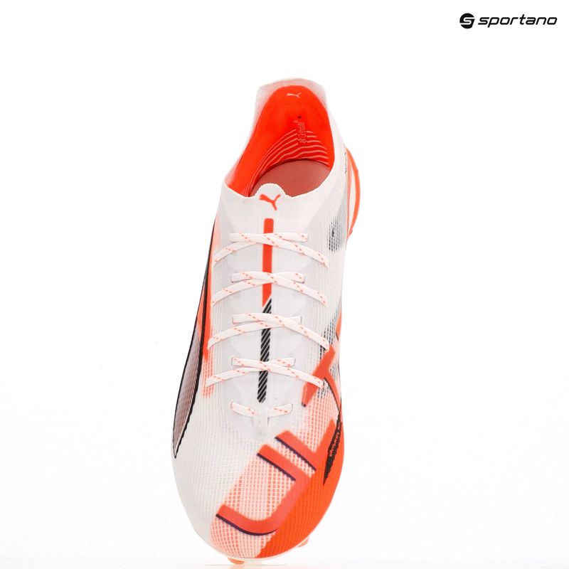 Scarpe da calcio PUMA Ultra 5 Ultimate FG da uomo puma bianco/puma nero/rosso brillante 12