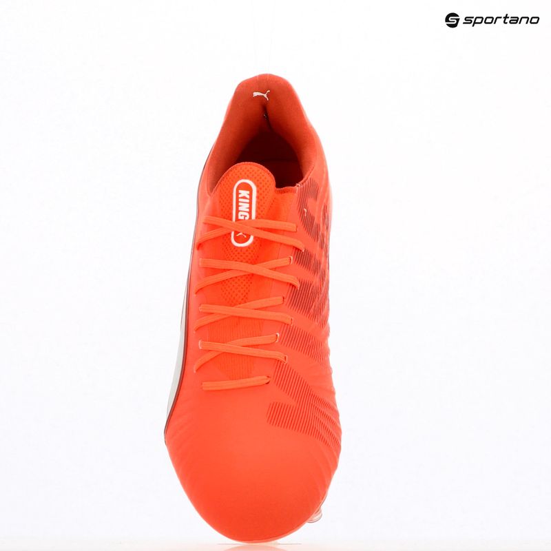 PUMA King Ultimate FG/AG scarpe da calcio da uomo rosso incandescente/puma bianco/rosso fuoco 9