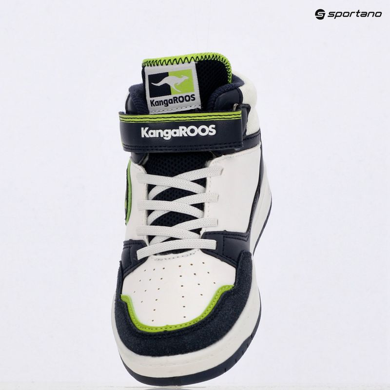 Scarpe da bambino KangaROOS K-CP Dunkin Mid EV dark navy/lime 9