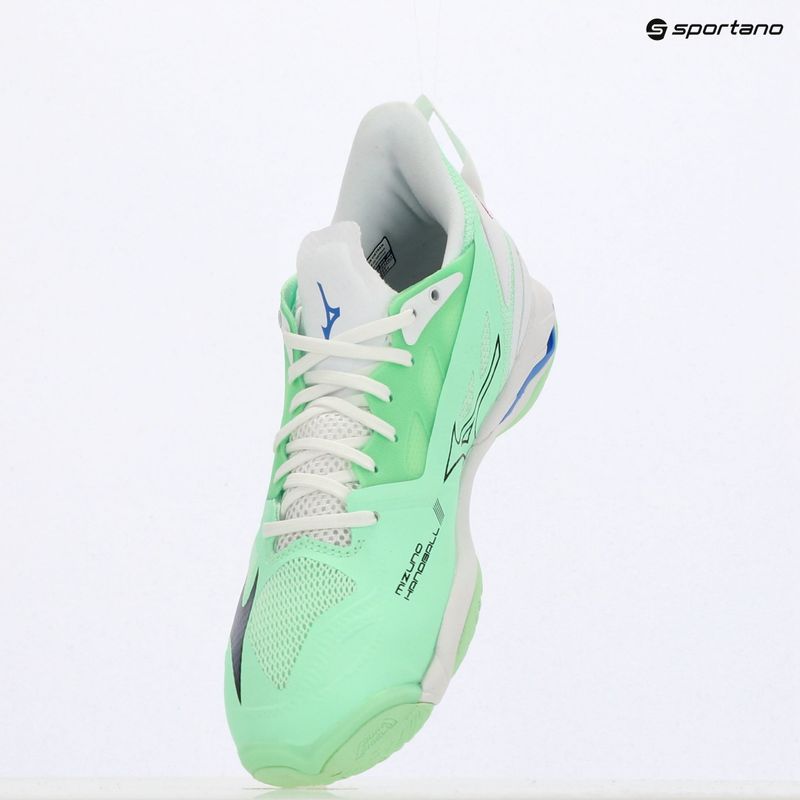 Mizuno Wave Mirage 5 neo scarpe menta/nero/blu di frontiera 9