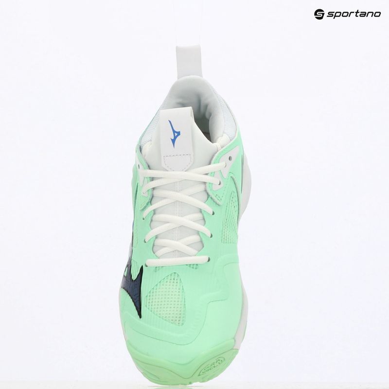 Mizuno Wave Momentum 3 scarpe da pallavolo neo menta/nero/blu di frontiera 9