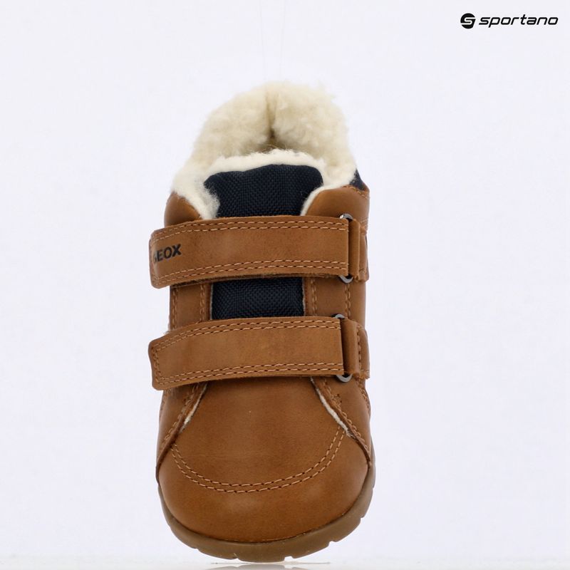 Geox Elthan tabacco / giallo scuro scarpe da bambino 10