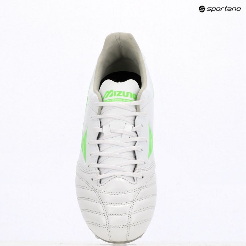 Scarpe da calcio uomo Mizuno Morelia Neo IV Pro Mix bianco/verde neon/grigio freddo 3c 11