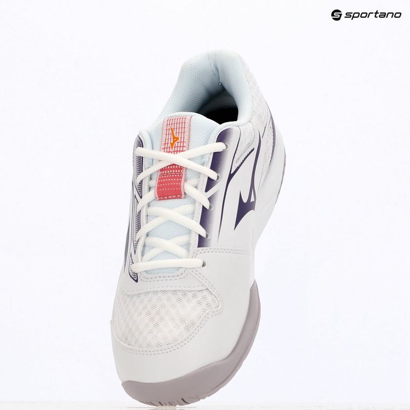 Mizuno Cyclone Speed 5 scarpe da pallavolo bianco/viola indaco/rosa camelia 9