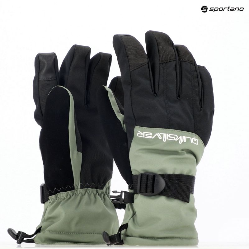 Guanti da snowboard Quiksilver Mission sea spray da uomo 8