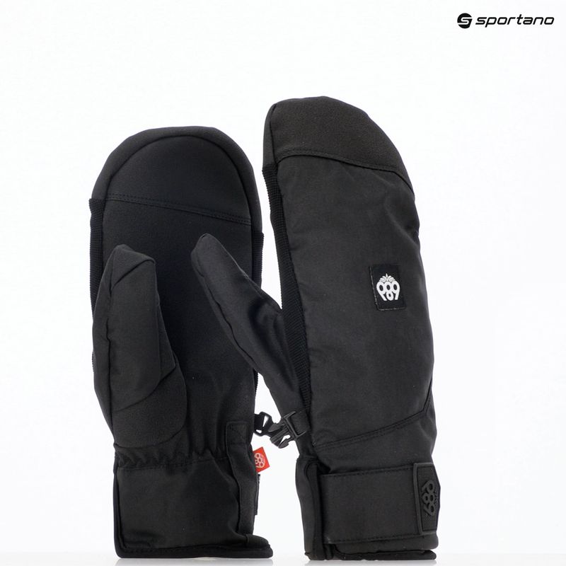 Guanti da snowboard da uomo 686 Primer Mitt nero 9