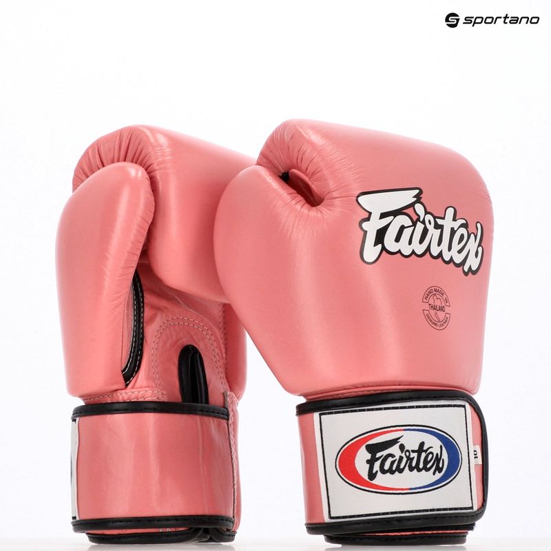 Guantoni da boxe rosa Fairtex Universal "Tight-Fit" Design 10