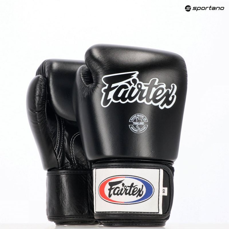 Guanti da boxe neri Fairtex Universal "Tight-Fit" Design 8