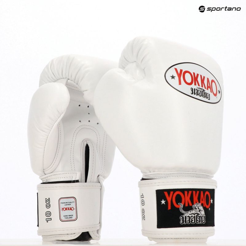 Guanti da boxe da uomo YOKKAO Matrix bianco 8