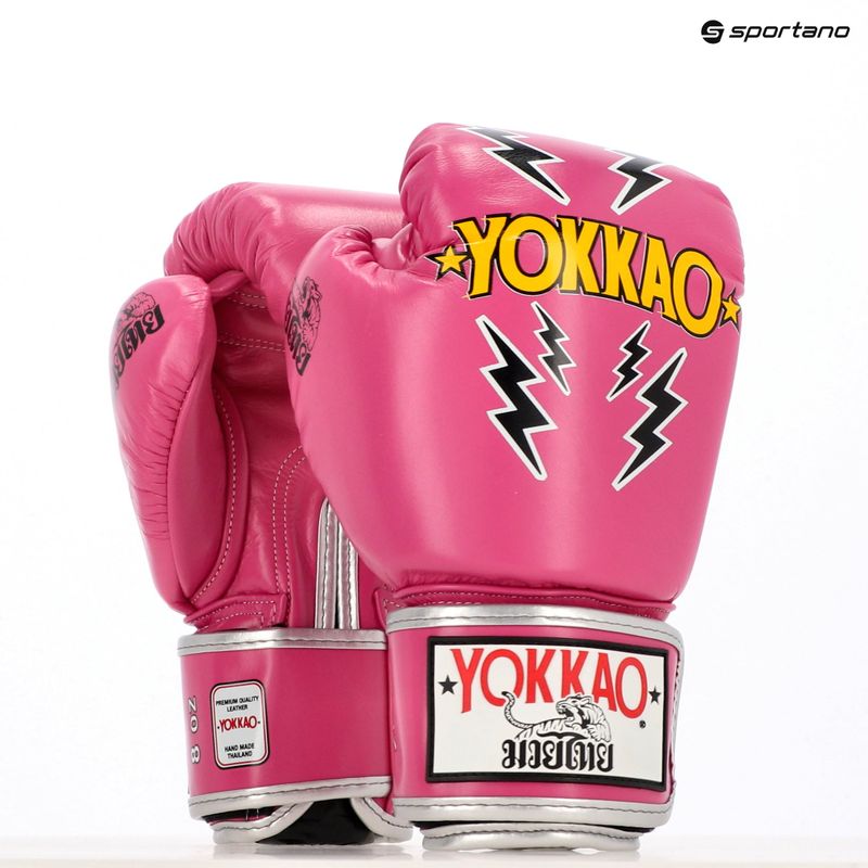 Guanti da boxe da uomo YOKKAO Stadium fucsia 10