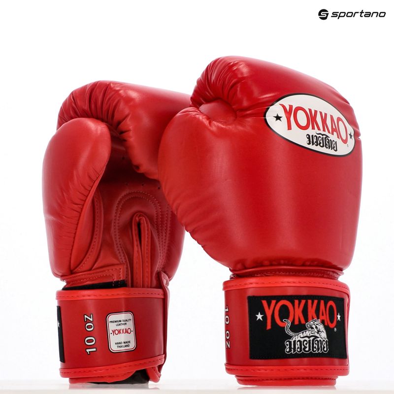 Guanti da boxe da uomo YOKKAO Matrix rosso 5