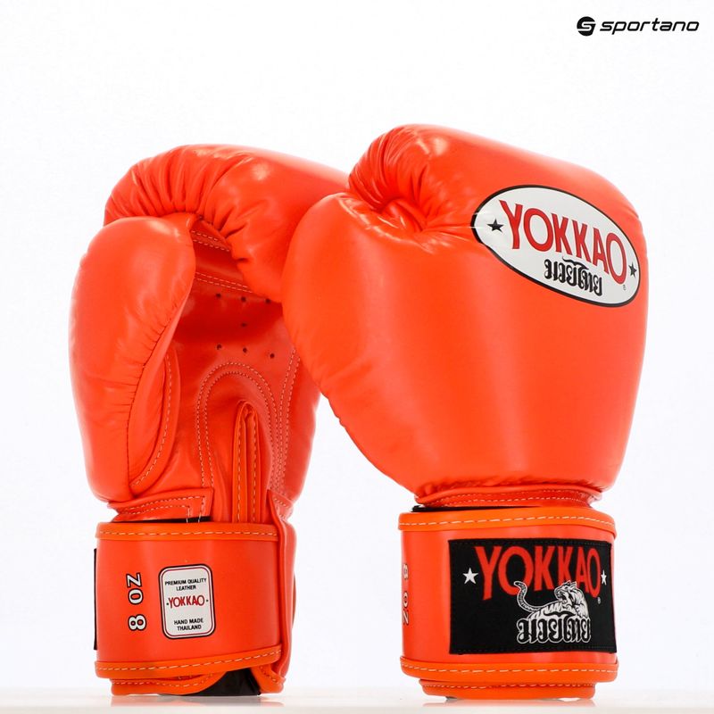 Guanti da boxe YOKKAO da uomo Matrix arancione ibis 5