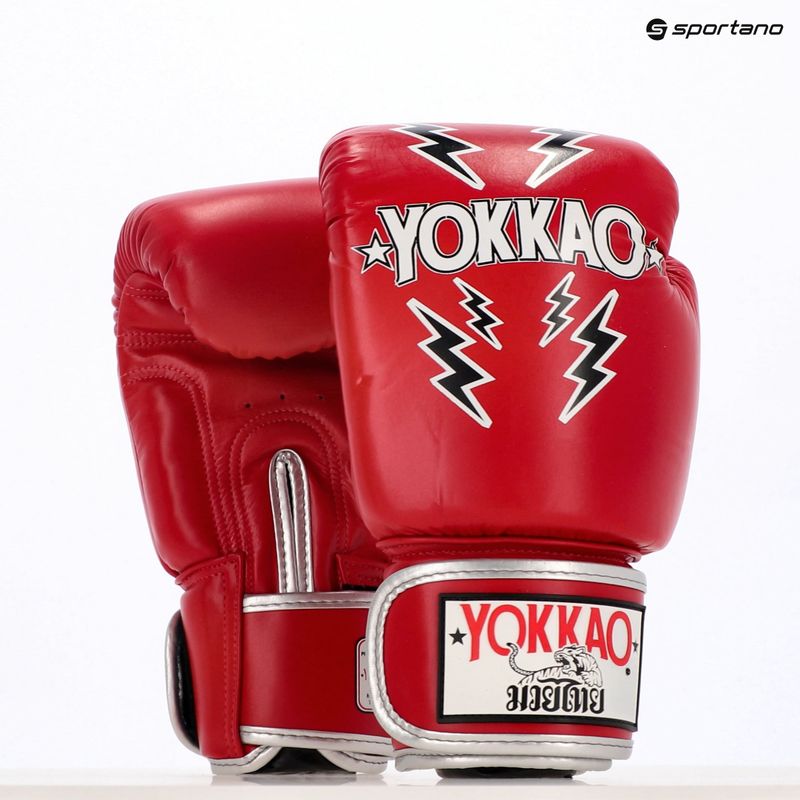 Guanti da boxe da uomo YOKKAO Stadium rosso 8