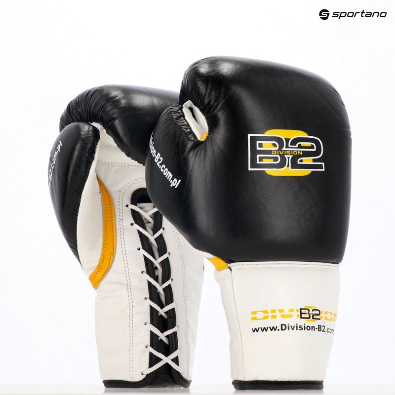 Guanti da boxe DIVISION B-2 DIV-PFG1500 Pro 3-Layer Foam nero/bianco 13