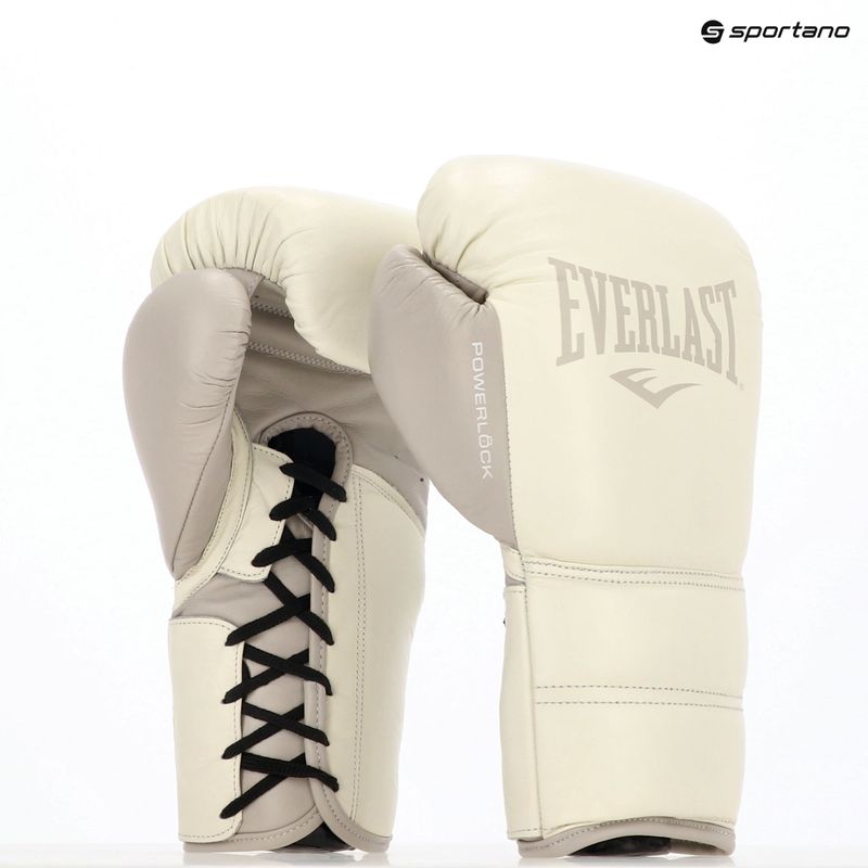 Everlast Powerlock 2 Laced Pro Training guantoni da boxe bianchi 8