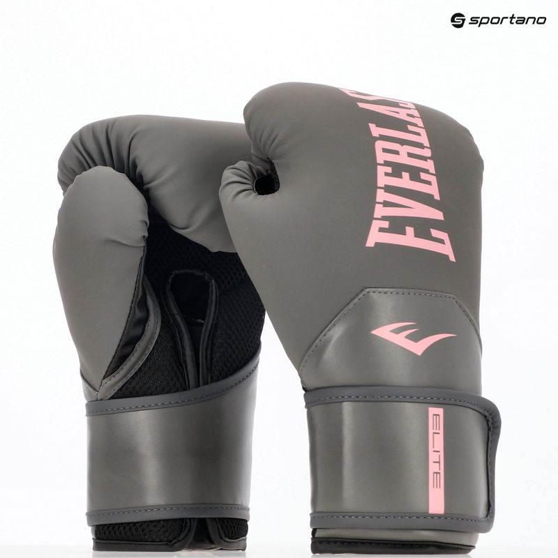 Guantoni da boxe Everlast Pro Style Elite 2 grigio/rosa 8