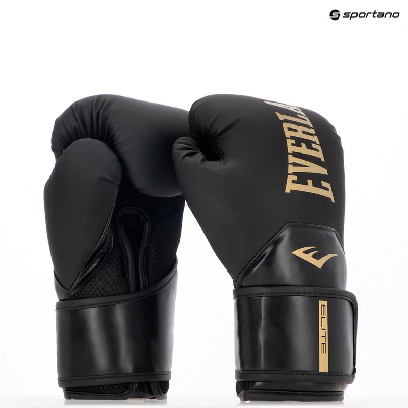 Guantoni da boxe Everlast Pro Style Elite 2 nero/oro 8