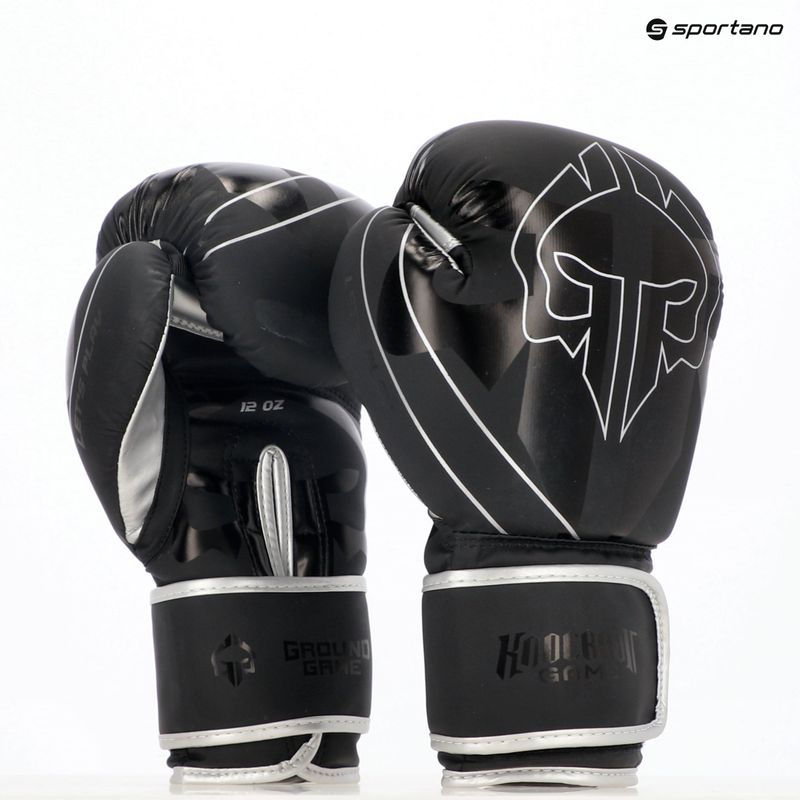 Ground Game Logo 3.0 guantoni da boxe neri 8