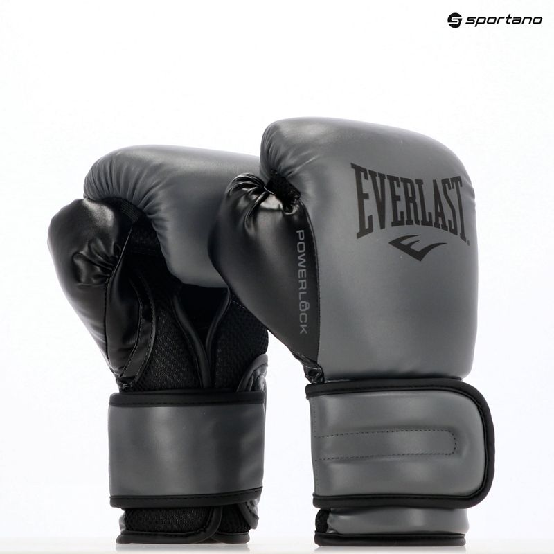 Guantoni da boxe Everlast Powerlock 2 charocal 8
