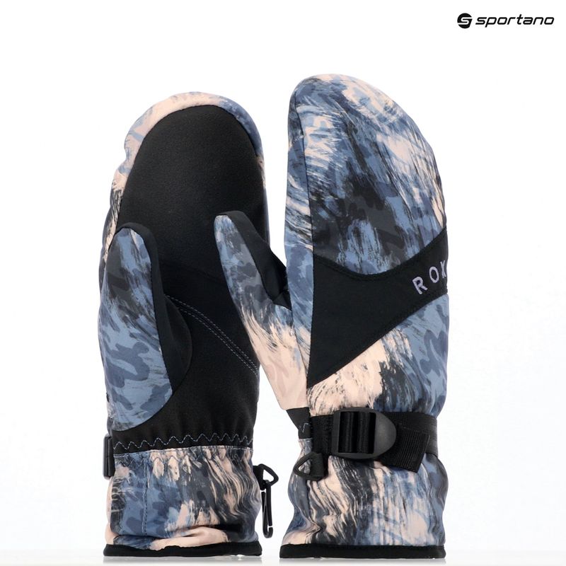 Guanti da snowboard da donna ROXY Jetty Mitt vento selvaggio darknight 8