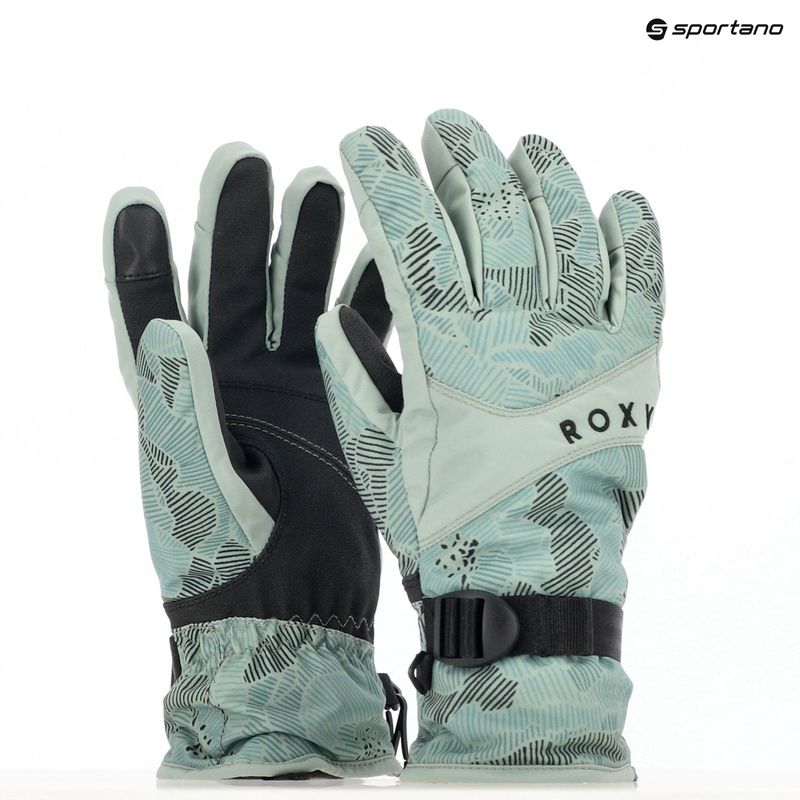 Guanti da snowboard da donna ROXY Roxy Jetty quaderno di schizzi a forma di ninfea 13
