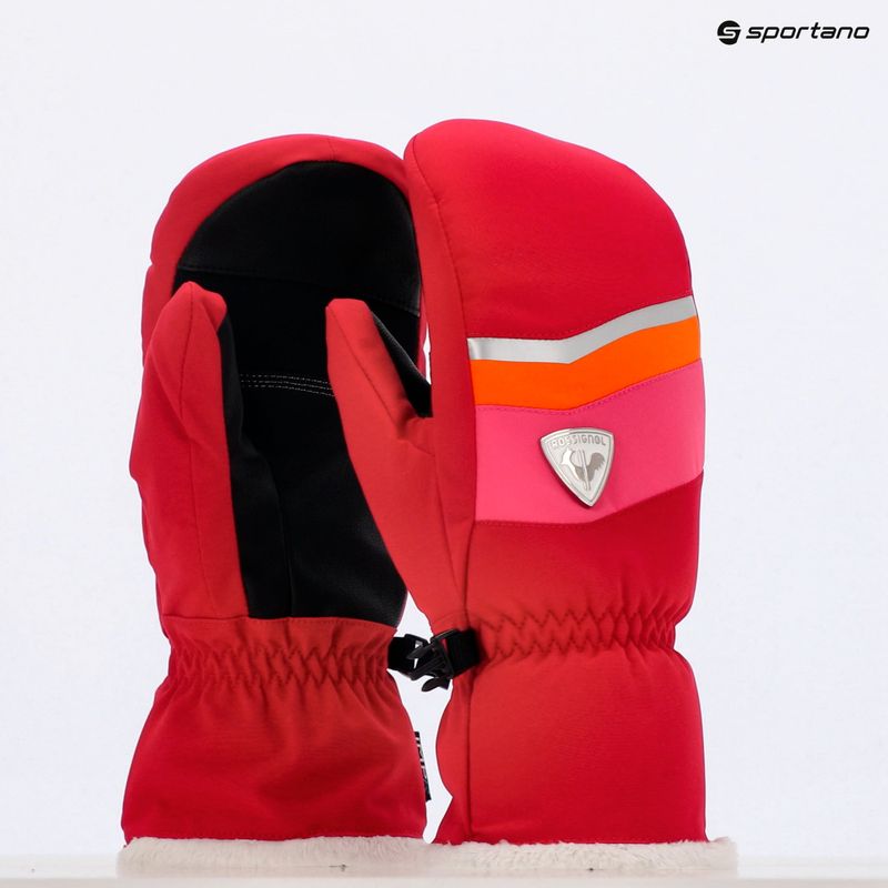Guanto da sci Rossignol da donna New Piste M rosso rubino 13