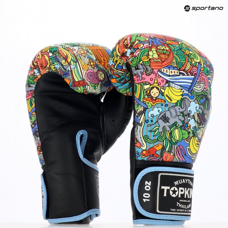 Guanti da boxe Top King Boxing Culture neri TKBGCT-TH-SL-BK 7