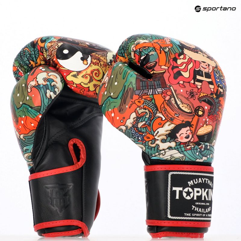 Top King Boxing Culture Guantoni da boxe neri 7