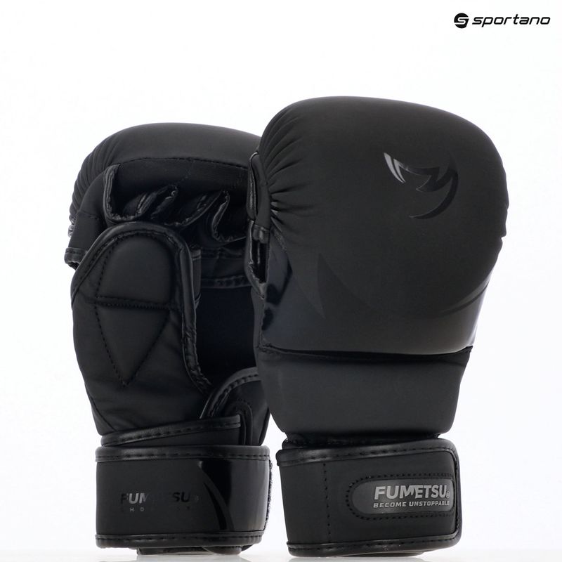 FUMETSU Ghost S3 Sparring nero/nero Guanti da MMA 7