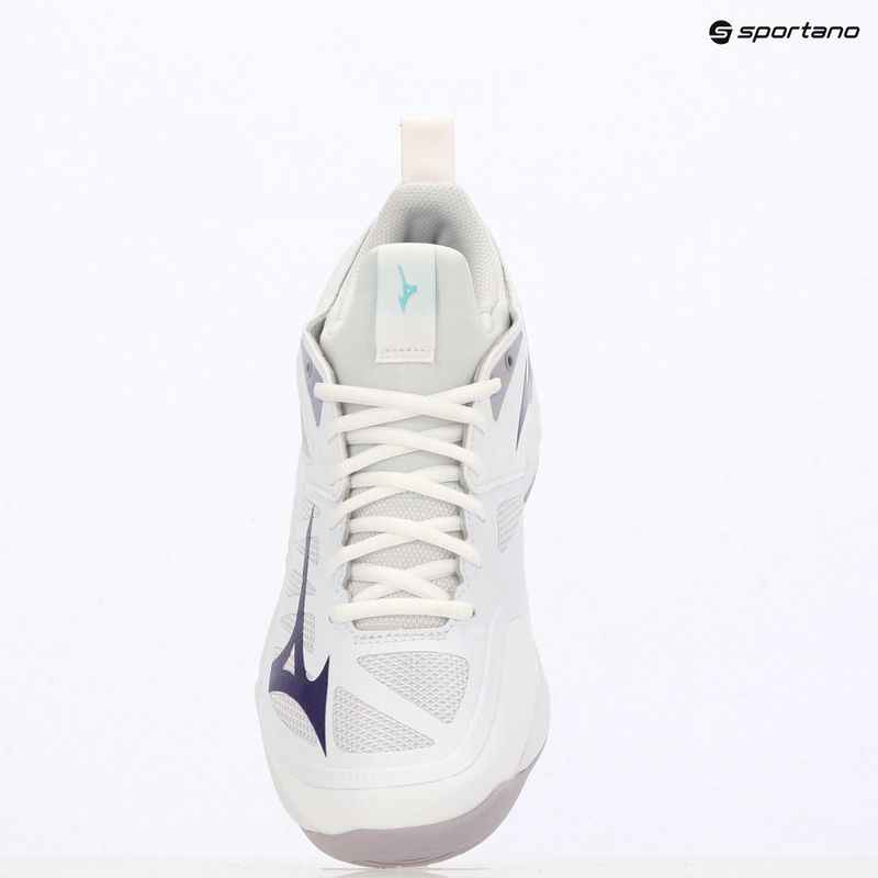 Scarpe da pallavolo Mizuno Wave Dimension bianco/viola indaco/rosa camelia 11
