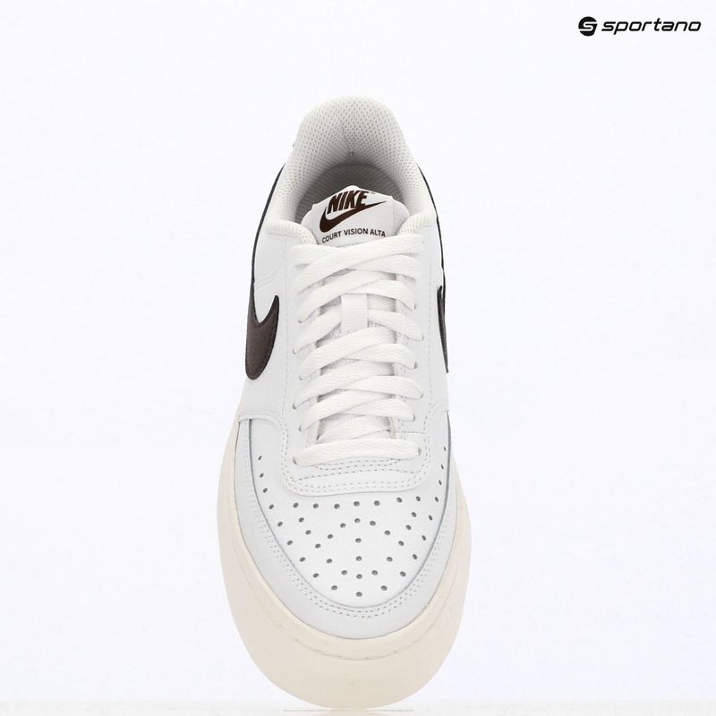 Nike Court Vision Alta scarpe da donna bianco/vela/marrone barocco 9