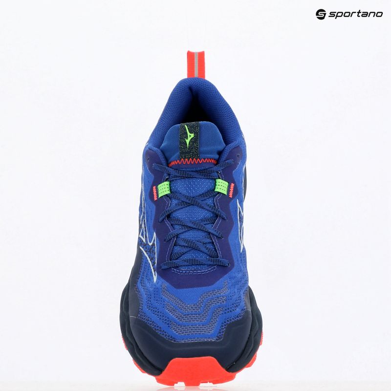 Scarpe da corsa da uomo Mizuno Wave Daichi 9 reflex blu c/bianco/verde geck 9