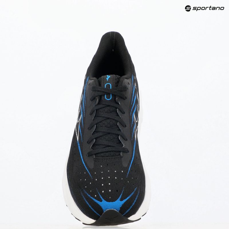 Scarpe da corsa uomo Mizuno Wave Skyrise 6 nero/bianco/blu ritmo 9