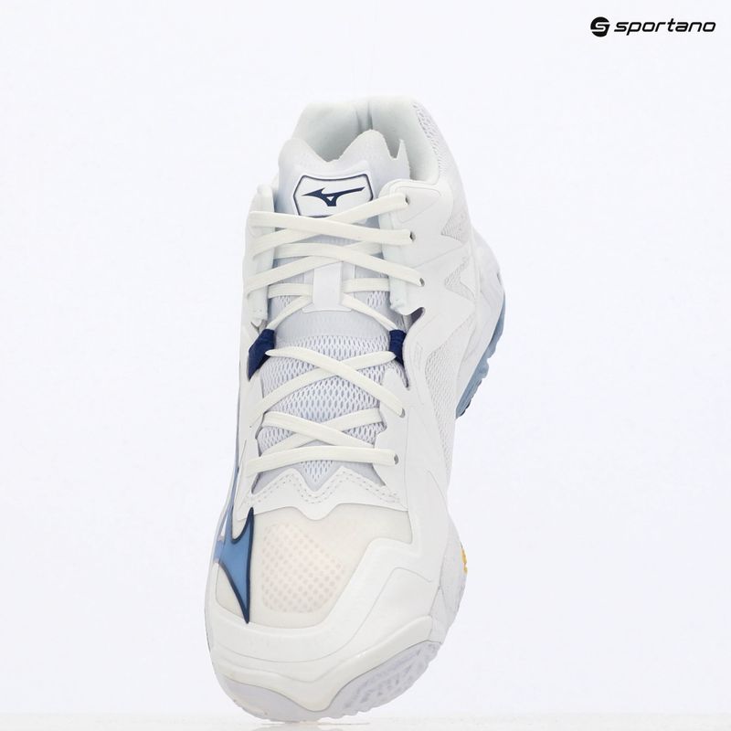 Mizuno Wave Lightning Z8 Mid scarpe da pallavolo bianco/blu/bel air blue 11