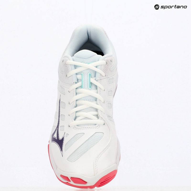Scarpe da pallavolo Mizuno Wave Voltage 2 bianco/viola indaco/rosa camelia 11
