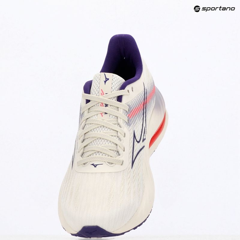 Scarpe da corsa da donna Mizuno Wave Inspire 21 bianco neve/vintage indigo/camellia rose 14