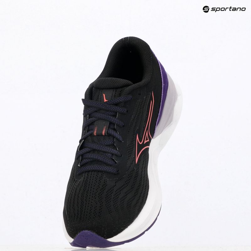 Scarpe da corsa da donna Mizuno Wave Revolt 3 nero/camelia rose/viola indaco 10