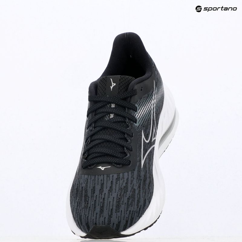 Scarpe da corsa da donna Mizuno Wave Inspire 21 nero/argento/grigio metallizzato 9