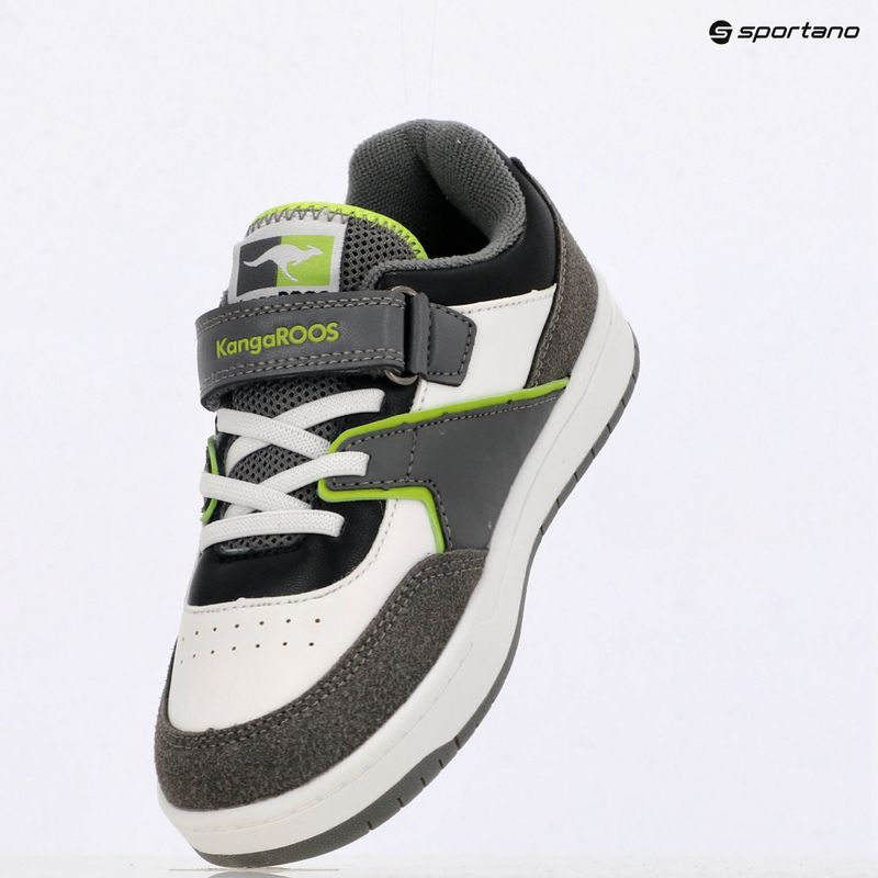 Scarpe da bambino KangaROOS K-CP Bounder EV grigio acciaio/verde neon 9