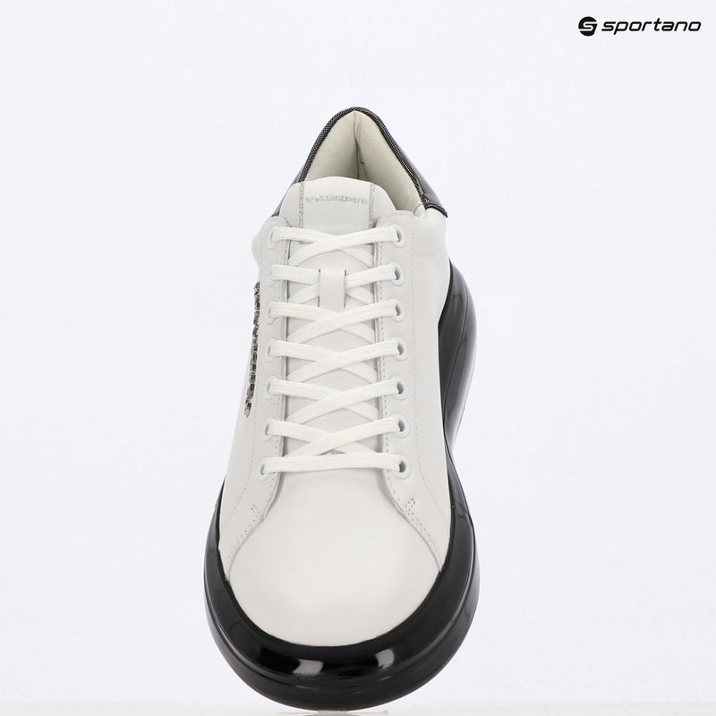 KARL LAGERFELD scarpe da uomo Kapri Kushion in pelle bianca/nera 9