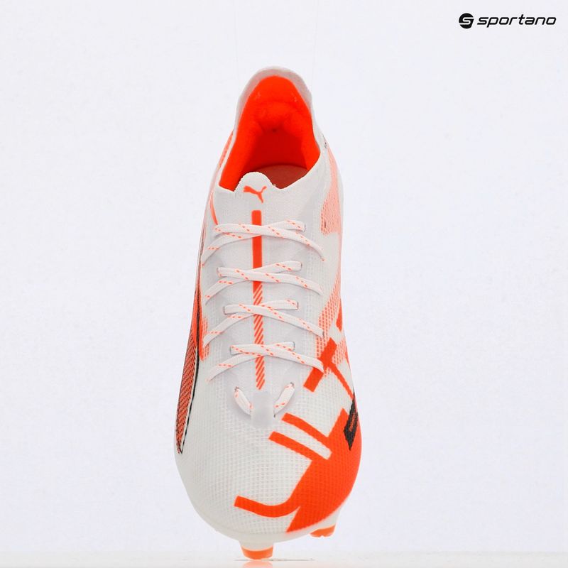 Scarpe da calcio da uomo PUMA Ultra 5 Pro FG/AG puma bianco/puma nero/rosso brillante 9