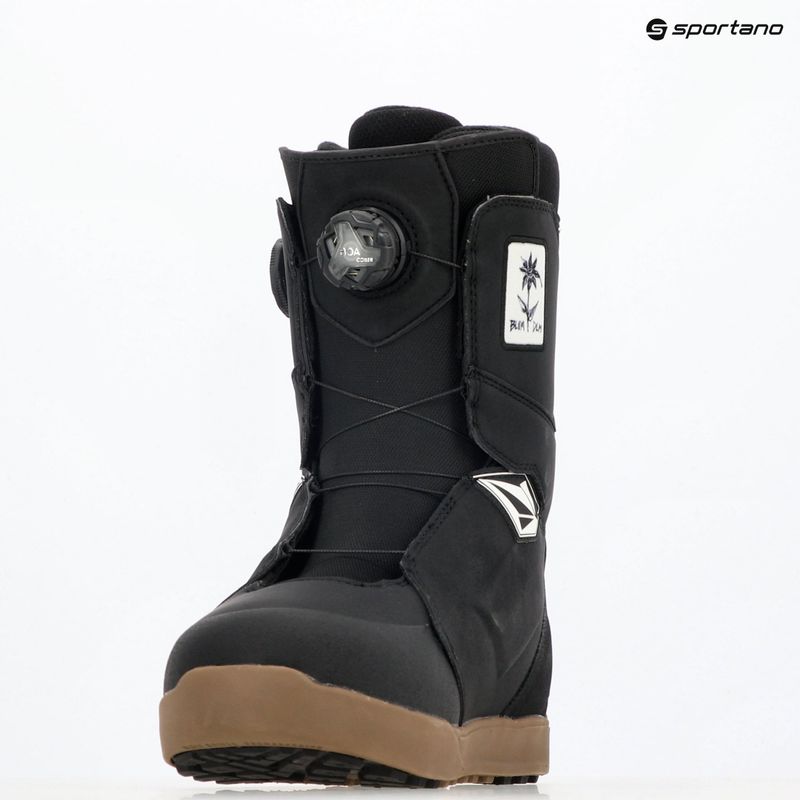Scarponi da snowboard da uomo ThirtyTwo Lashed Double Boa X Volcom '24 nero/gomma 11
