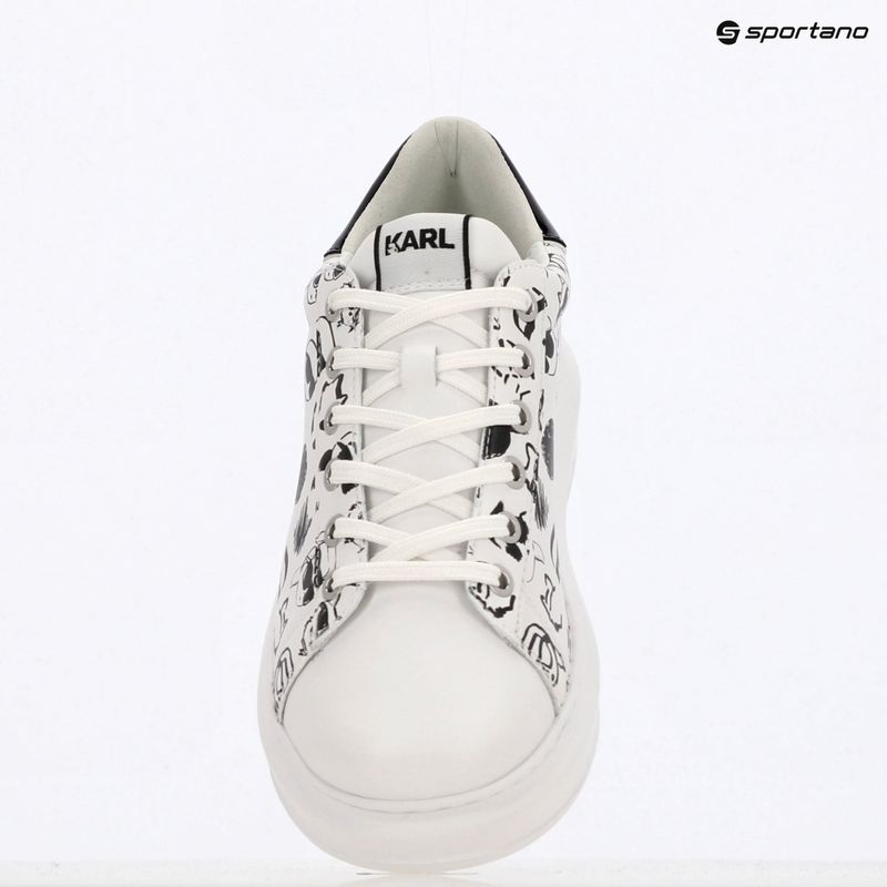 KARL LAGERFELD scarpe da donna Kapri Twin Nft Graffiti in pelle bianca/nero 9