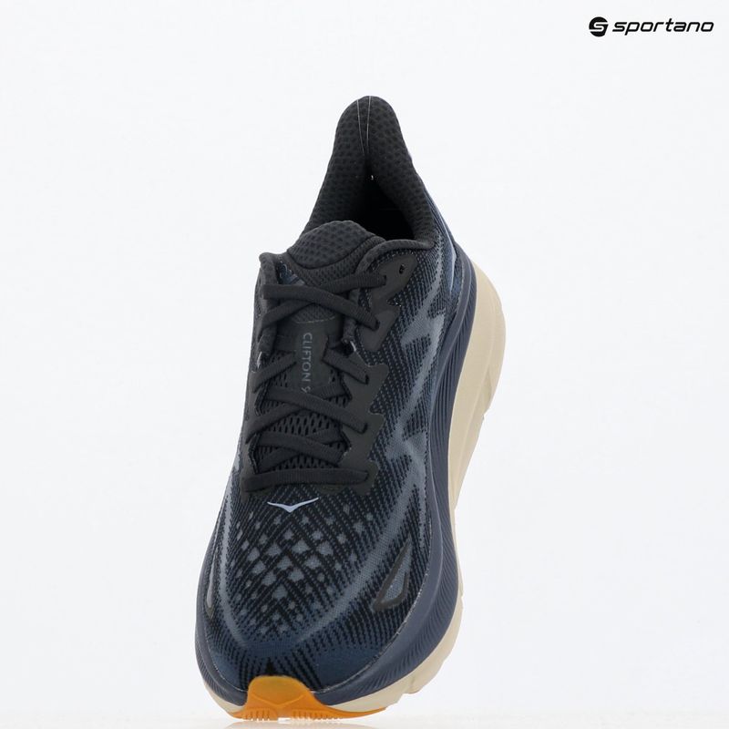 Scarpe da corsa da uomo HOKA Clifton 9 nero/varsity navy 9