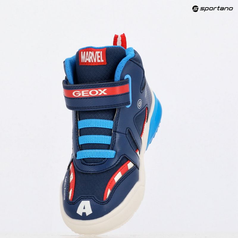 Scarpe Geox Grayjay blu oceano/rosso per bambini 10
